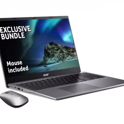 ACER 515 15.6″ Chromebook & Mouse Bundle – Intel® Core™ i3, 128 GB SSD, Grey