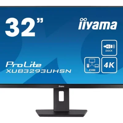 IIYAMA ProLite XUB3293UHSN-B5 4K Ultra HD 32″ IPS LCD Monitor – Black