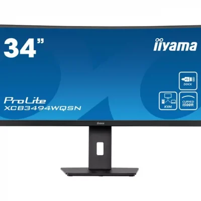 IIYAMA ProLite XCB3494WQSN-B5 Wide Quad HD 34″ VA LCD Curved Monitor – Black