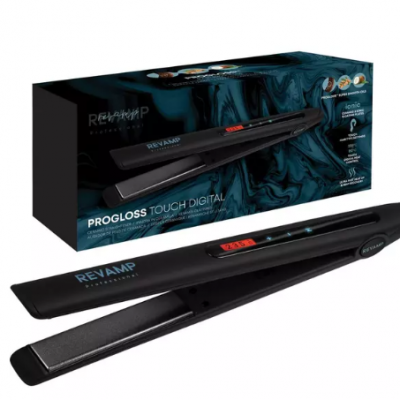 REVAMP Progloss Touch Digital ST-1500 Hair Straightener – Black