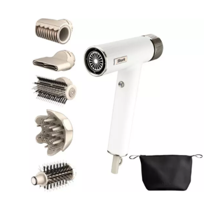 SHARK HD352UK SpeedStyle RapidGloss Finisher & High-Velocity Hair Dryer with Storage Bag – Silk