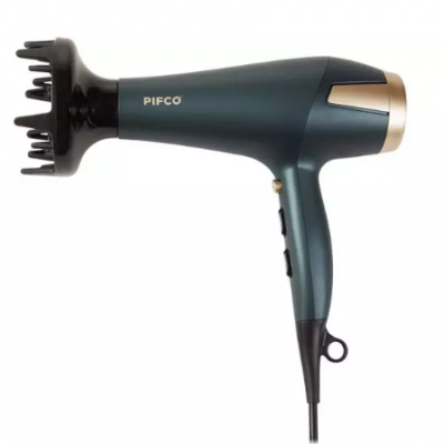 PIFCO Smooth Dry & Curl 204530 Hair Dryer – Blue & Gold