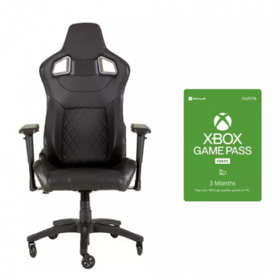 CORSAIR T1 Race Gaming Chair & 3 Month Xbox Game Pass for PC Bundle