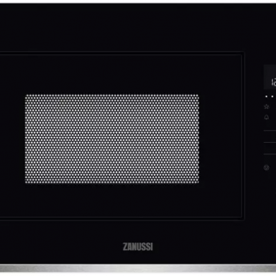 ZANUSSI ZMBN4SX Built-in Solo Microwave – Black & Stainless Steel