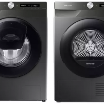 SAMSUNG WW90T554DAN/S1 9 kg WiFi-enabled Washing Machine & DV90T5240AN/S1 9 kg WiFi-enabled Tumble Dryer Bundle
