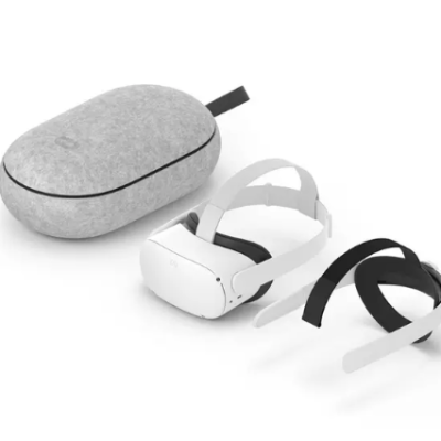META Quest 2 VR Gaming Headset, Elite Strap & Carry Case Bundle – 256 GB