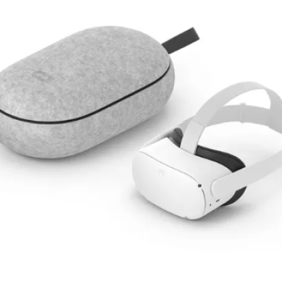 META Quest 2 VR Gaming Headset & Grey Carrying Case Bundle – 256 GB
