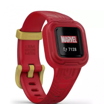 GARMIN vivofit jr. 3 Kid’s Activity Tracker – Marvel Iron Man, Adjustable Band